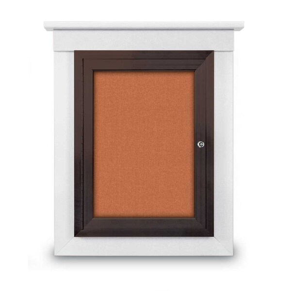 Sliding Glass Enclosed Letterboard, 72"x4, UV9008ACS-SATIN-GREY